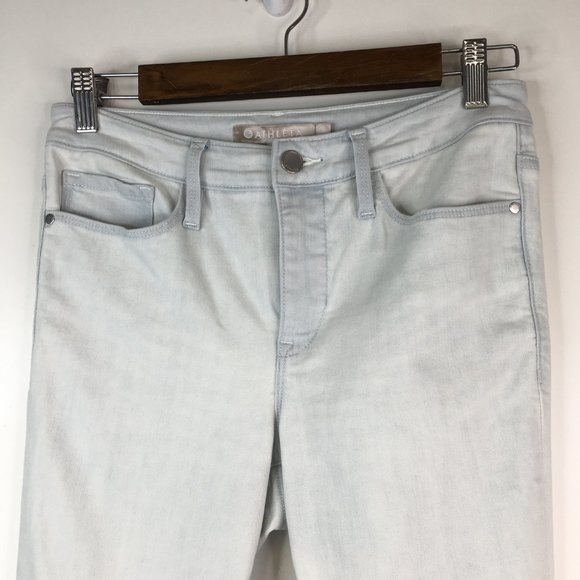 Athleta Sculptek Light Wash Skinny Jeans Size 8 - Picture 4 of 10